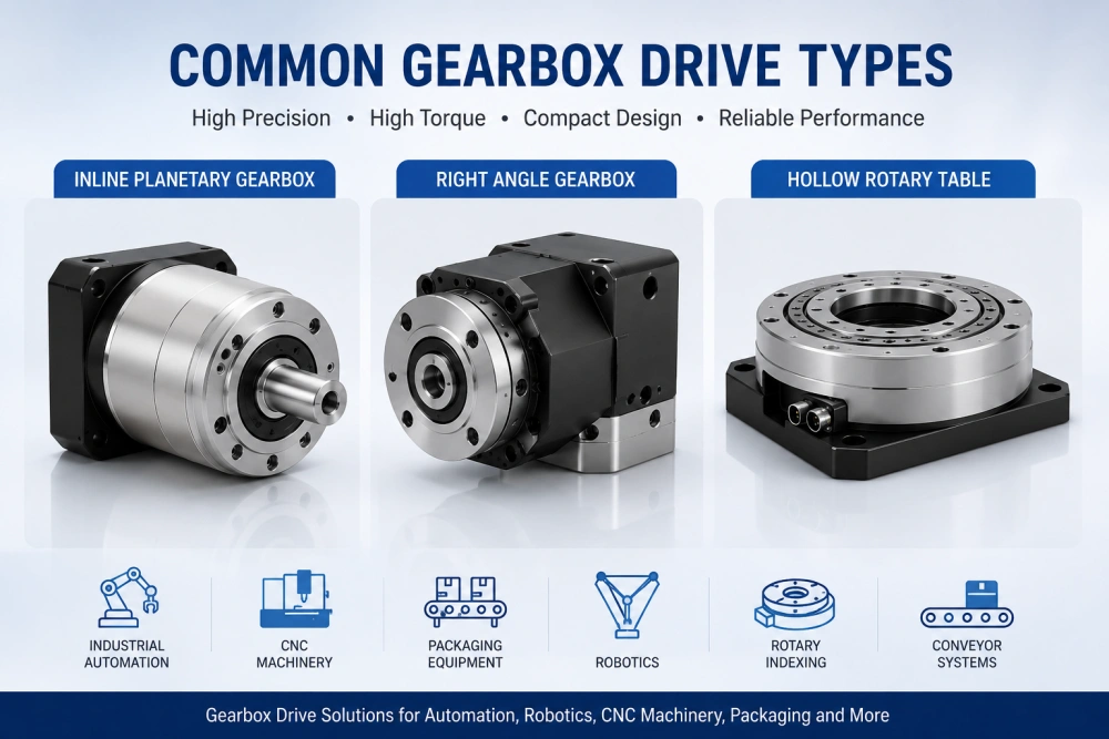 common gearbox drive types for servo systems